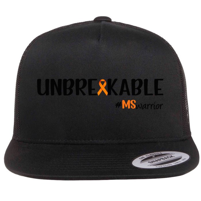 Ms Warrior Multiple Sclerosis Awareness Unbreakable Ms Meaningful Gift Flatbill Hat