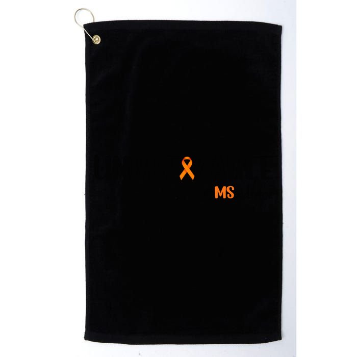 Ms Warrior Multiple Sclerosis Awareness Unbreakable Ms Meaningful Gift Golf Towel