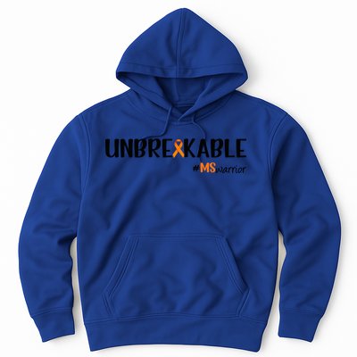 Ms Warrior Multiple Sclerosis Awareness Unbreakable Ms Meaningful Gift Hoodie