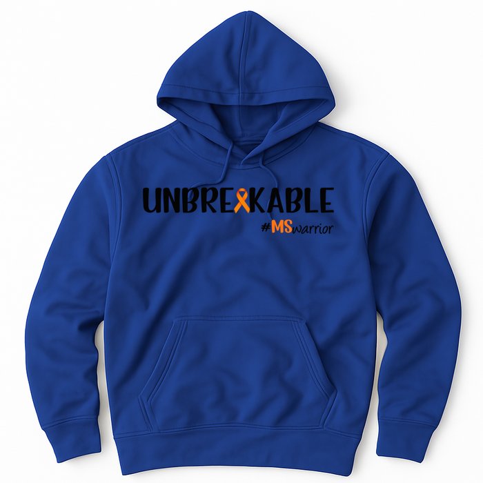 Ms Warrior Multiple Sclerosis Awareness Unbreakable Ms Meaningful Gift Hoodie