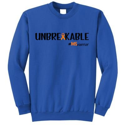 Ms Warrior Multiple Sclerosis Awareness Unbreakable Ms Meaningful Gift Sweatshirt