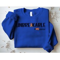 Ms Warrior Multiple Sclerosis Awareness Unbreakable Ms Meaningful Gift Sweatshirt