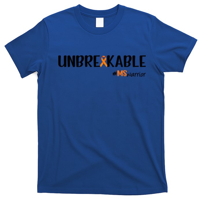 Ms Warrior Multiple Sclerosis Awareness Unbreakable Ms Meaningful Gift T-Shirt