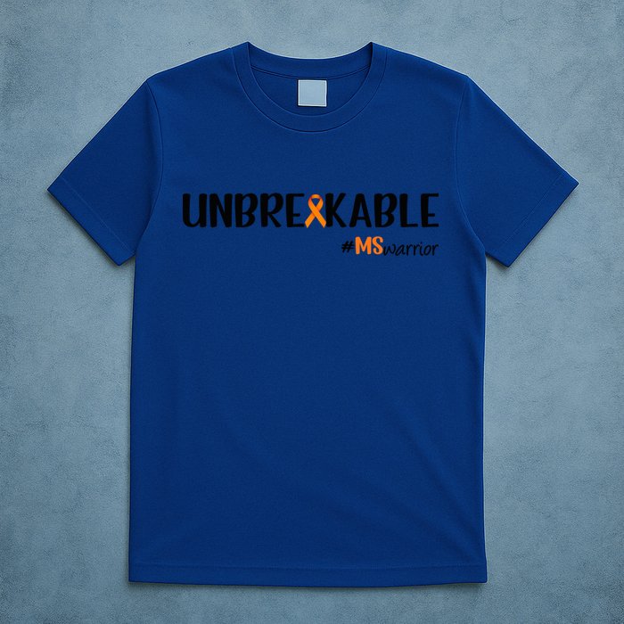 Ms Warrior Multiple Sclerosis Awareness Unbreakable Ms Meaningful Gift T-Shirt