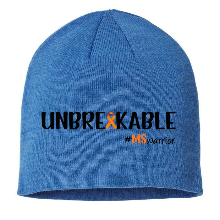 Ms Warrior Multiple Sclerosis Awareness Unbreakable Ms Meaningful Gift Sustainable Beanie
