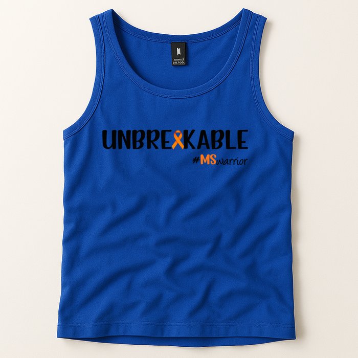 Ms Warrior Multiple Sclerosis Awareness Unbreakable Ms Meaningful Gift Tank Top