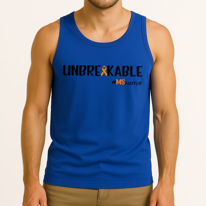 Ms Warrior Multiple Sclerosis Awareness Unbreakable Ms Meaningful Gift Tank Top