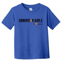 Ms Warrior Multiple Sclerosis Awareness Unbreakable Ms Meaningful Gift Toddler T-Shirt