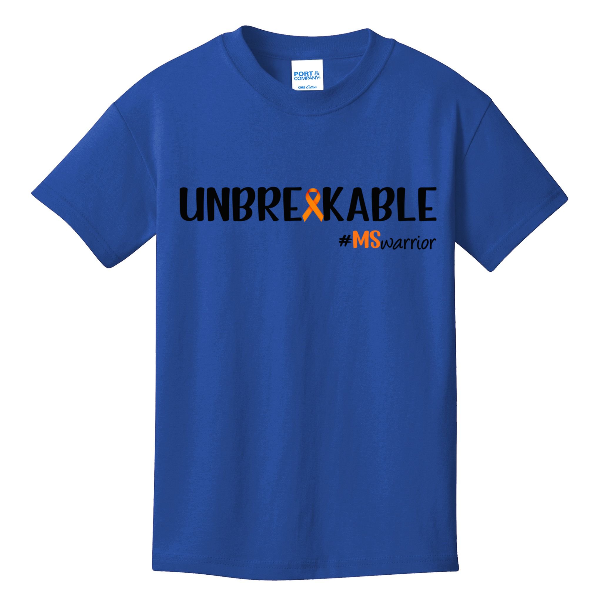 Ms Warrior Multiple Sclerosis Awareness Unbreakable Ms Meaningful Gift Kids T-Shirt