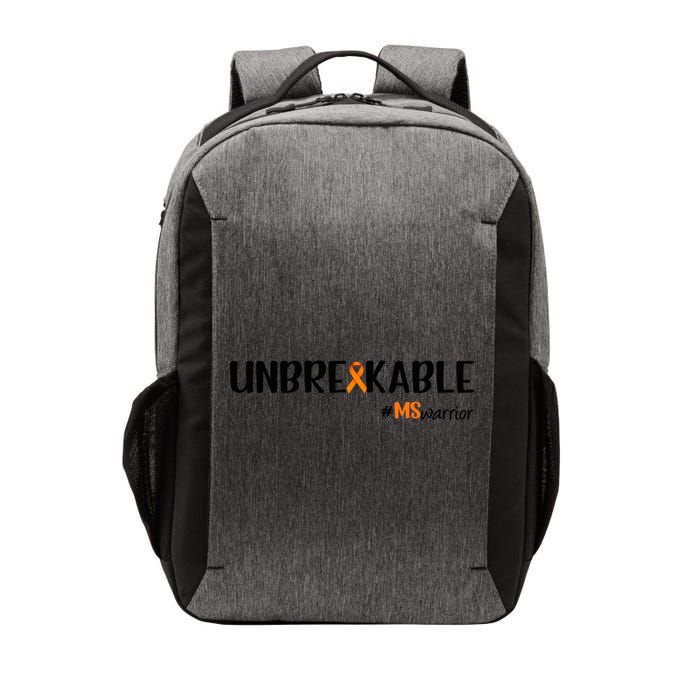 Ms Warrior Multiple Sclerosis Awareness Unbreakable Ms Meaningful Gift Vector Backpack