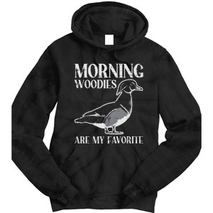 Morning Woody My Favorite Duck Hunting Funny Hunter Tie Dye Hoodie