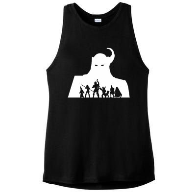 Maxgiftery Warriors Ladies PosiCharge Tri-Blend Wicking Tank