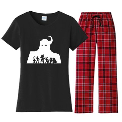 Maxgiftery Warriors Women's Flannel Pajama Set