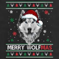 Merry Wolfmas Merry Christmas Wolf Ugly Sweater Funny Xmas Cool Comfort Performance Bucket Hat