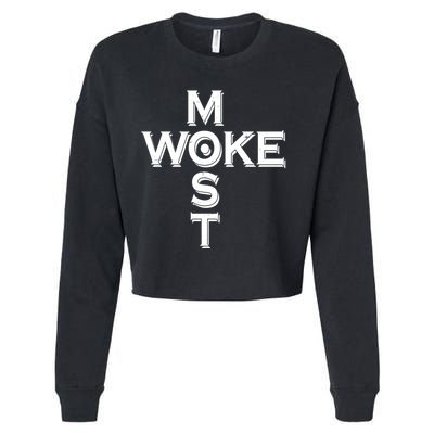 Most Woke Cropped Pullover Crew