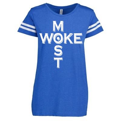 Most Woke Enza Ladies Jersey Football T-Shirt