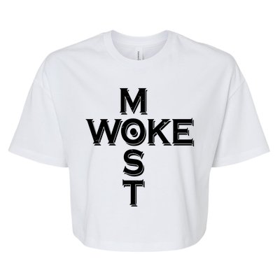 Most Woke Bella+Canvas Jersey Crop Tee