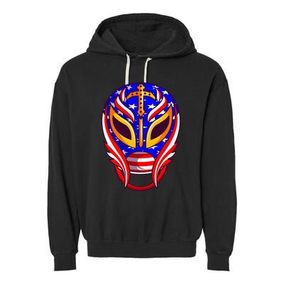 Mexican Wrestling Mask Garment-Dyed Fleece Hoodie