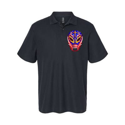 Mexican Wrestling Mask Softstyle Adult Sport Polo