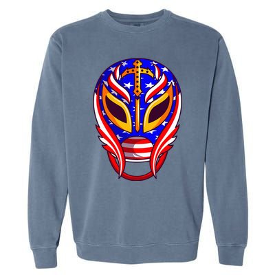 Mexican Wrestling Mask Garment-Dyed Sweatshirt