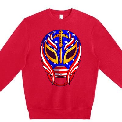 Mexican Wrestling Mask Premium Crewneck Sweatshirt