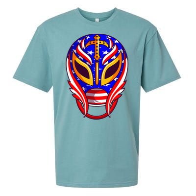 Mexican Wrestling Mask Sueded Cloud Jersey T-Shirt