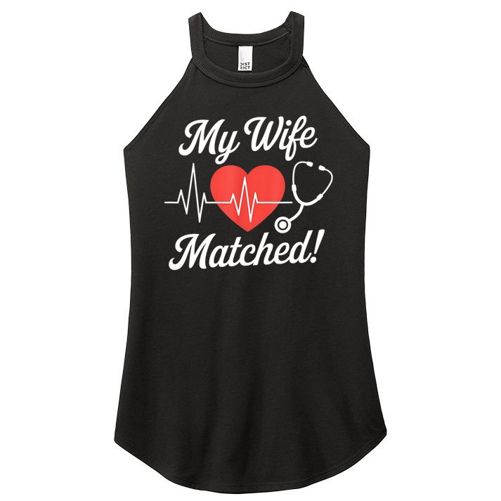 My Wife Matched Match Day 2025 Resident Medical Student Women's Perfect Tri Rocker Tank