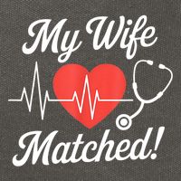 My Wife Matched Match Day 2025 Resident Medical Student Cotton Canvas Backpack
