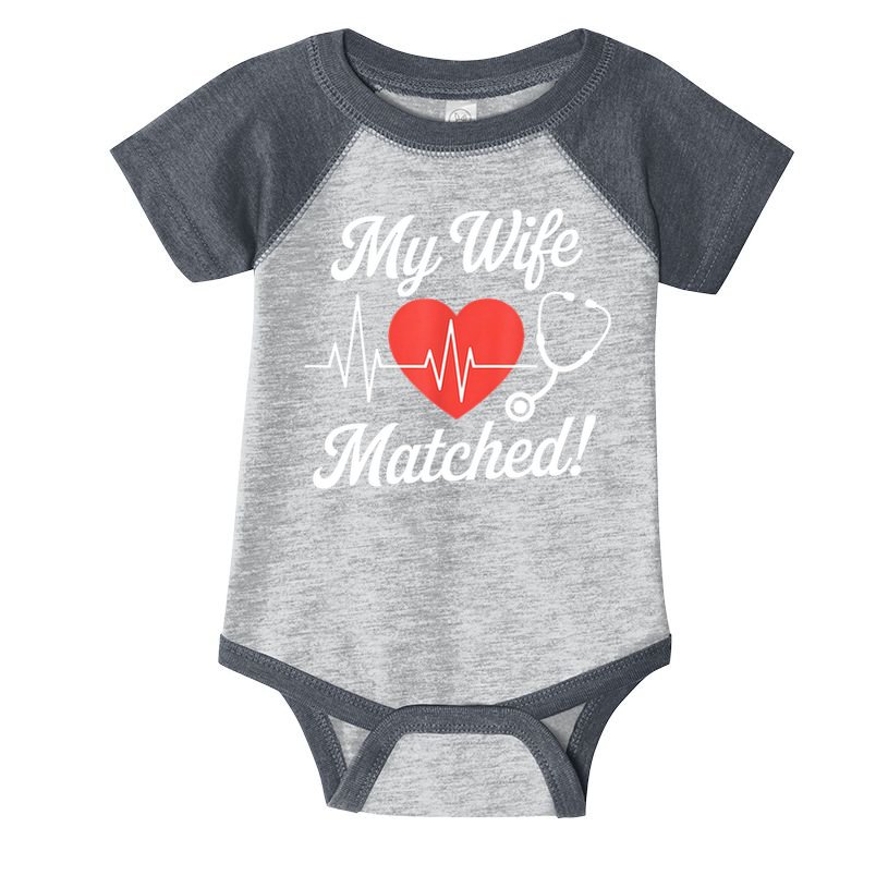 My Wife Matched Match Day 2025 Resident Medical Student Infant Baby Jersey Bodysuit