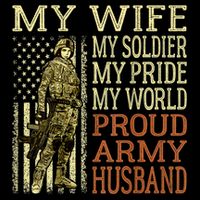 My Wife My Soldier Hero Funny Gift Proud Army Husband Military Spouse Kids Sweatshirt