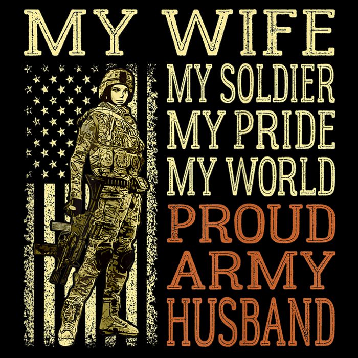 My Wife My Soldier Hero Funny Gift Proud Army Husband Military Spouse Kids Sweatshirt