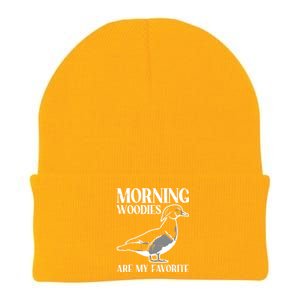 Morning Woody My Favorite Duck Hunting Funny Hunter Knit Cap Winter Beanie