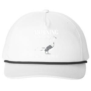 Morning Woody My Favorite Duck Hunting Funny Hunter Snapback Five-Panel Rope Hat