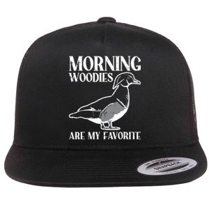 Morning Woody My Favorite Duck Hunting Funny Hunter Flat Bill Trucker Hat