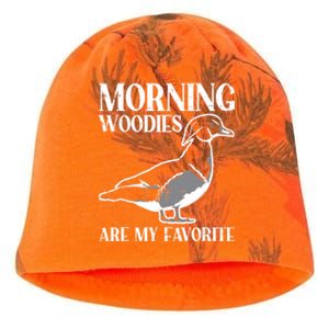 Morning Woody My Favorite Duck Hunting Funny Hunter Kati - Camo Knit Beanie