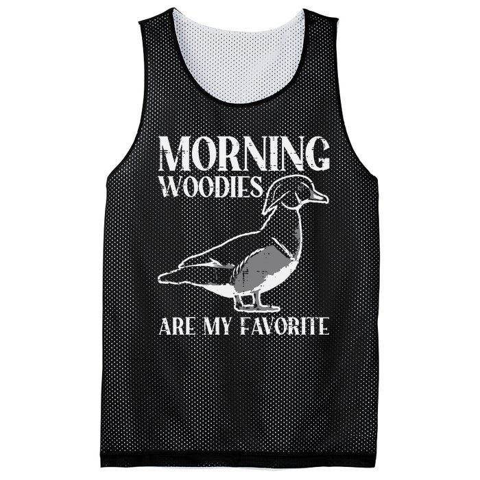 Morning Woody My Favorite Duck Hunting Funny Hunter Mesh Reversible Basketball Jersey Tank