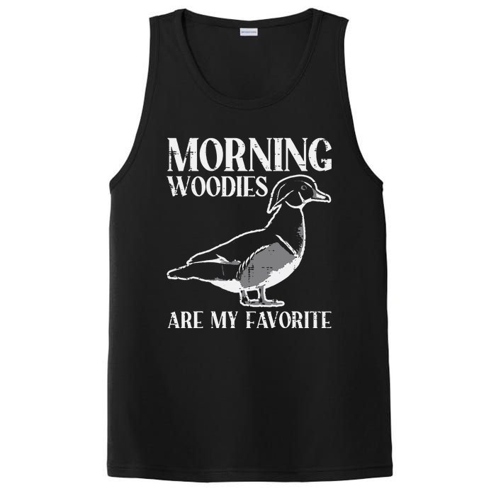 Morning Woody My Favorite Duck Hunting Funny Hunter PosiCharge Competitor Tank