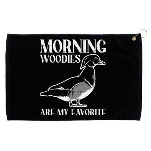 Morning Woody My Favorite Duck Hunting Funny Hunter Grommeted Golf Towel