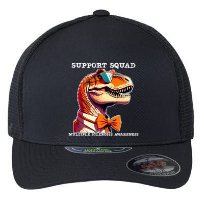Ms Warrior Ms Support Squad Multiple Sclerosis Awareness Flexfit Unipanel Trucker Cap
