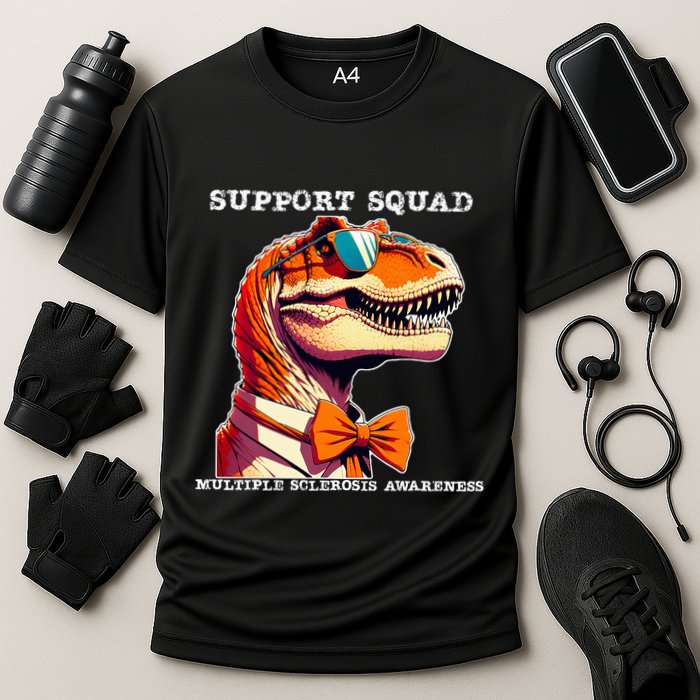 Ms Warrior Ms Support Squad Multiple Sclerosis Awareness Performance Shirt