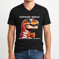 Ms Warrior Ms Support Squad Multiple Sclerosis Awareness V-Neck T-Shirt
