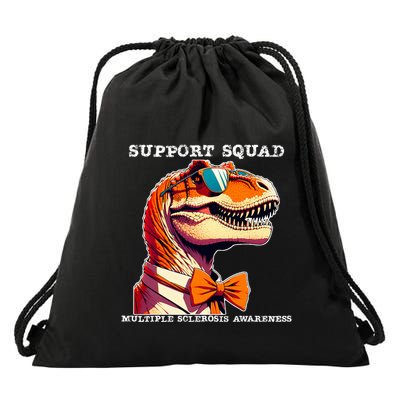 Ms Warrior Ms Support Squad Multiple Sclerosis Awareness Drawstring Bag