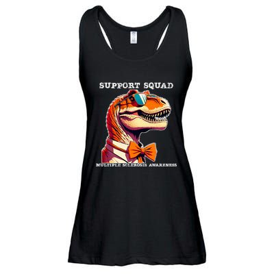 Ms Warrior Ms Support Squad Multiple Sclerosis Awareness Ladies Essential Flowy Tank