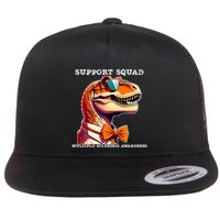 Ms Warrior Ms Support Squad Multiple Sclerosis Awareness Flat Bill Trucker Hat