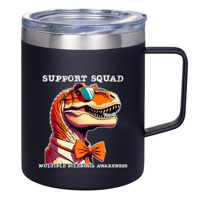 Ms Warrior Ms Support Squad Multiple Sclerosis Awareness 12oz Stainless Steel Coffee Mug