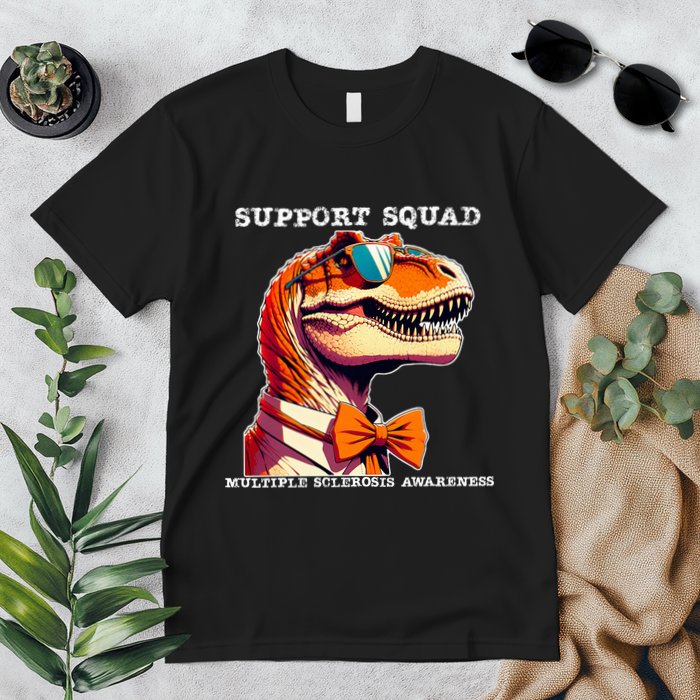 Ms Warrior Ms Support Squad Multiple Sclerosis Awareness Premium T-Shirt