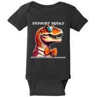 Ms Warrior Ms Support Squad Multiple Sclerosis Awareness Baby Bodysuit