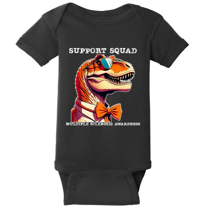 Ms Warrior Ms Support Squad Multiple Sclerosis Awareness Baby Bodysuit