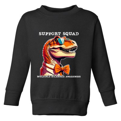 Ms Warrior Ms Support Squad Multiple Sclerosis Awareness Toddler Sweatshirt