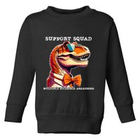Ms Warrior Ms Support Squad Multiple Sclerosis Awareness Toddler Sweatshirt